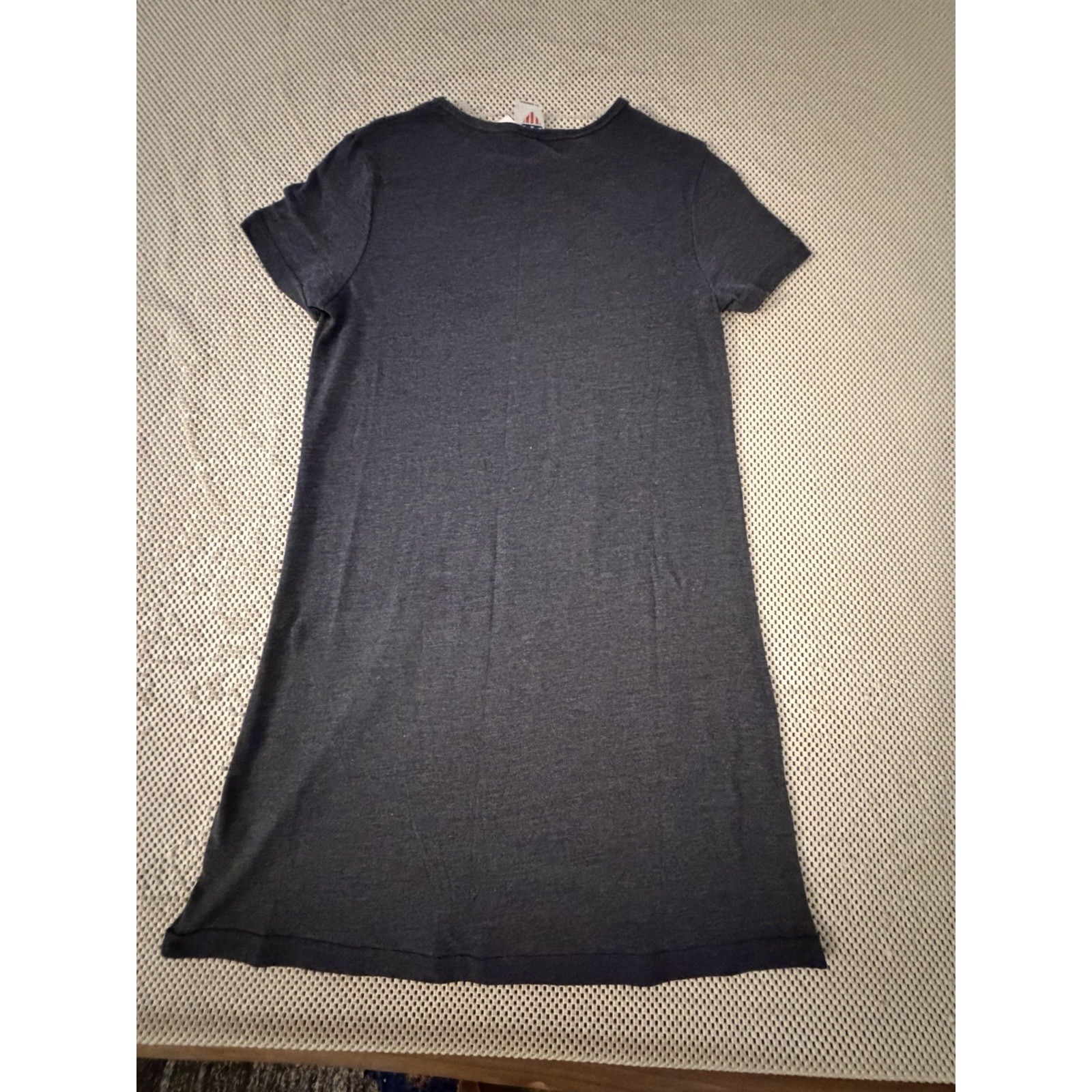 Nwt Junk Food Rock I Love Ac/Dc T-Shirt Dress Sz S/M Stretch Short Sleeve Gray — image 7 of 8